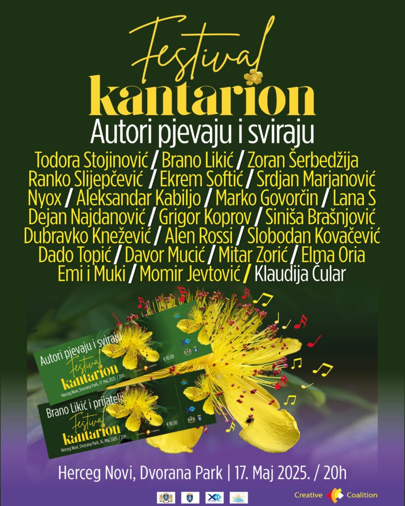 Festival Kantarion – “Autori pjevaju i sviraju” 17.maj 2025.