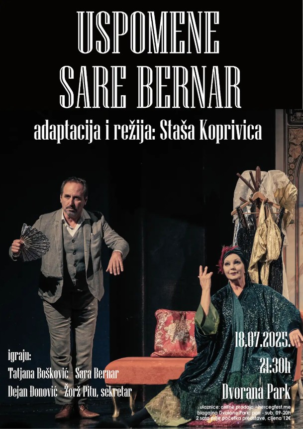 PREDSTAVA – USPOMENE SARE BERNAR