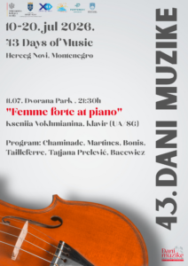 DANI MUZIKE: KSENIIA VOKHMIANINA, klavir